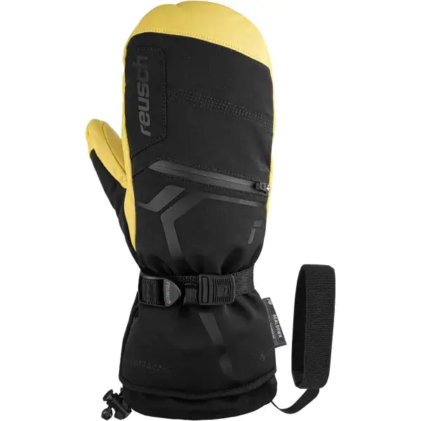 SkiwantenREUSCHDOWN SPIRIT GTX MITTEN BLACK/CAMEL Betaalbaar