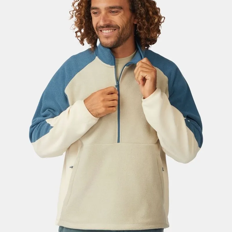 Direct Verzonden Ayacucho Vlieland Micro Fleece 1/2 Zip Bever