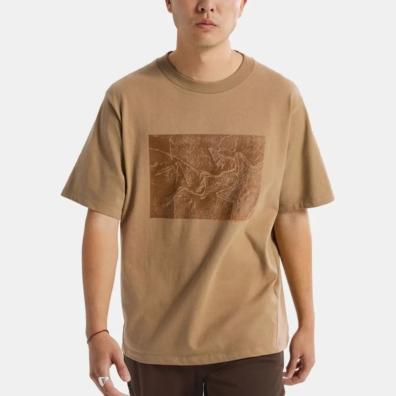 Arc‘teryx Kragg Cotton Lithographic T-shirt Bever Bestel Nu