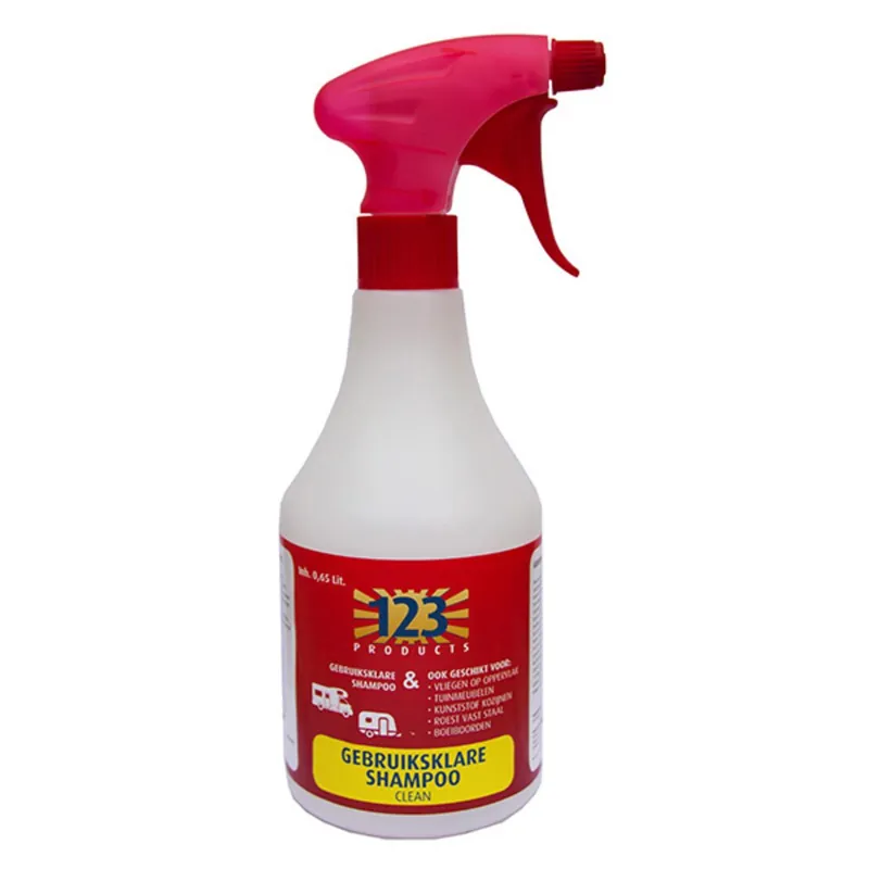 123 Products Clean Gebruiksklare Shampoo 0.65 Lit. Lage Kosten