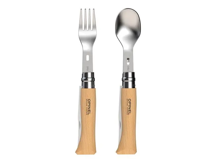 Laatste Versie Opinel Outdoor Bestekset, Opinel, Picnic Plus, 4-Delig