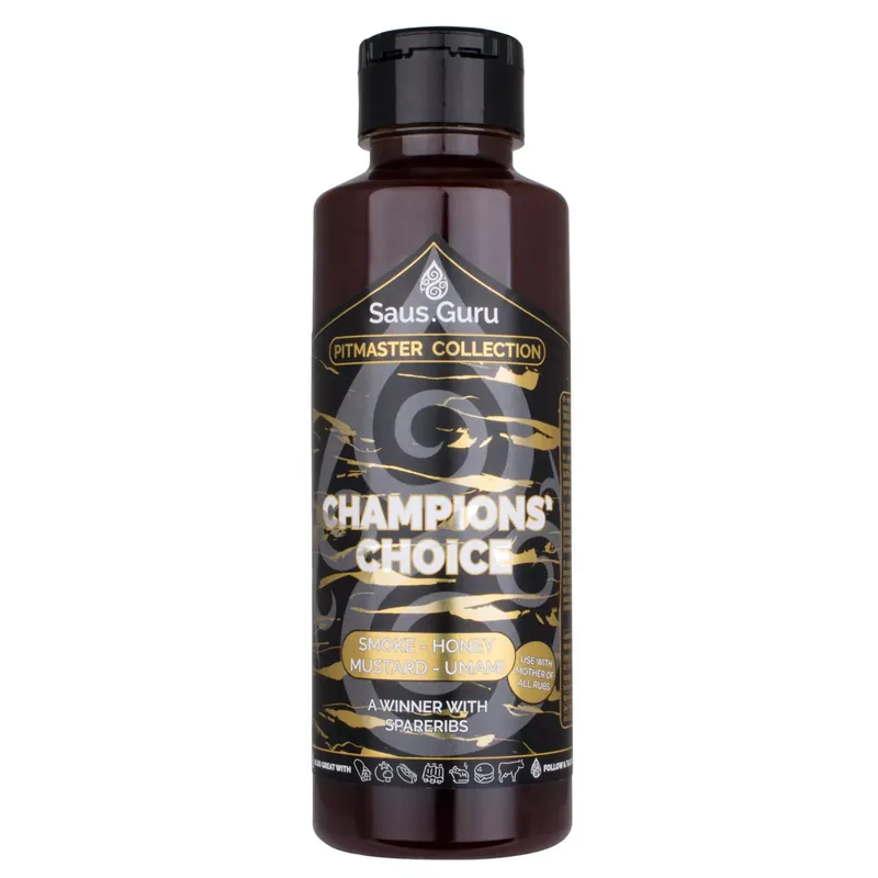 Saus.Guru Champions‘ Choice - Pitmaster Sauce 0,5L Nu Kopen