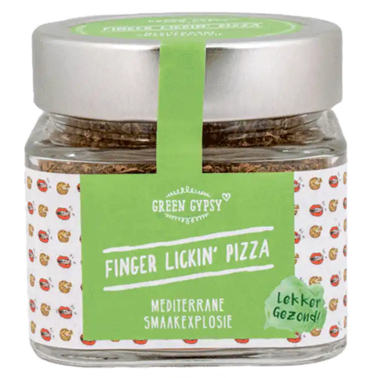 Gratis Retour Green Gypsy Spices Finger Lickin‘ Pizza