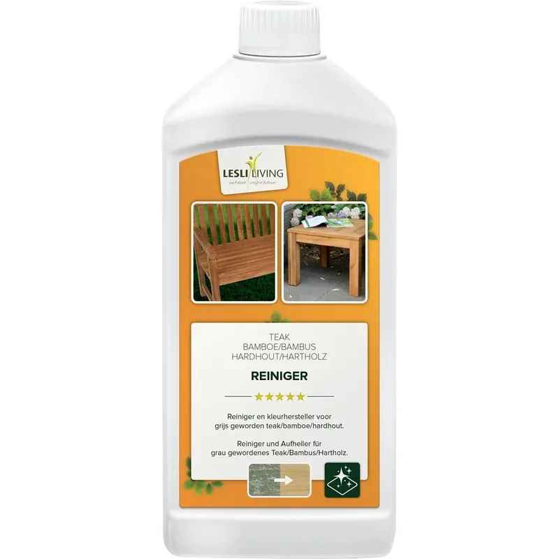 Gecertificeerd Leslie Living Teak Bamboe Hardhout Reiniger