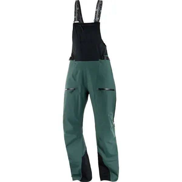 SkibroekSALOMONABSOLUTE 3L BIB W GREEN GABLES/DEEP BLACK Koopje