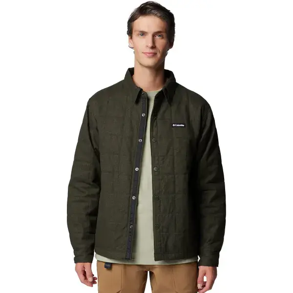 Express Levering OverhemdCOLUMBIALANDROAMER QUILTED SHIRT JACKET GREENSCAPE