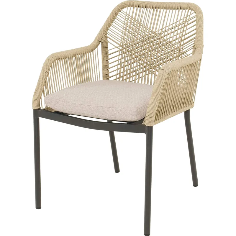 Direct Beschikbaar Leslie Living Stapelstoel Akita Beige