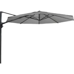 Direct Verzonden Leslie Living Zweefparasol Virgo UP Grijs Rond 3,5 Meter