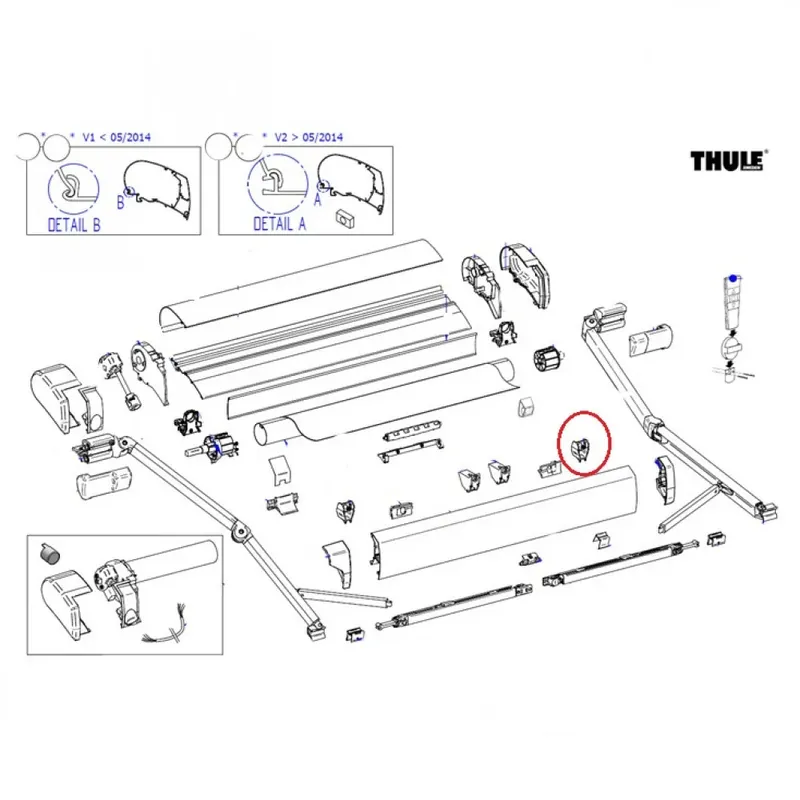 Must-Have Thule Pos Block + Tension Rafter Housing 9200