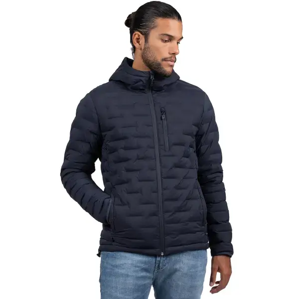 Finale Uitverkoop Ski donsjackSUN VALLEYGOLHAM MARINE FONCE