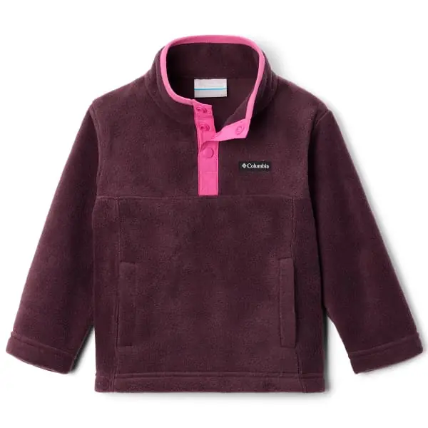 Fleece truiCOLUMBIASTEENS MTN II 1/4 SNAP FLEECE PULL-OVER MOONVISTA/PINK ICE Direct Beschikbaar