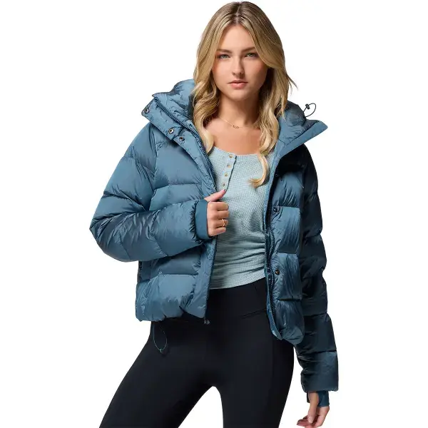 DonsjackCOLUMBIAAMAZE PUFF HOODED JACKET EVERBLUE HIGH SHINE Superprijs