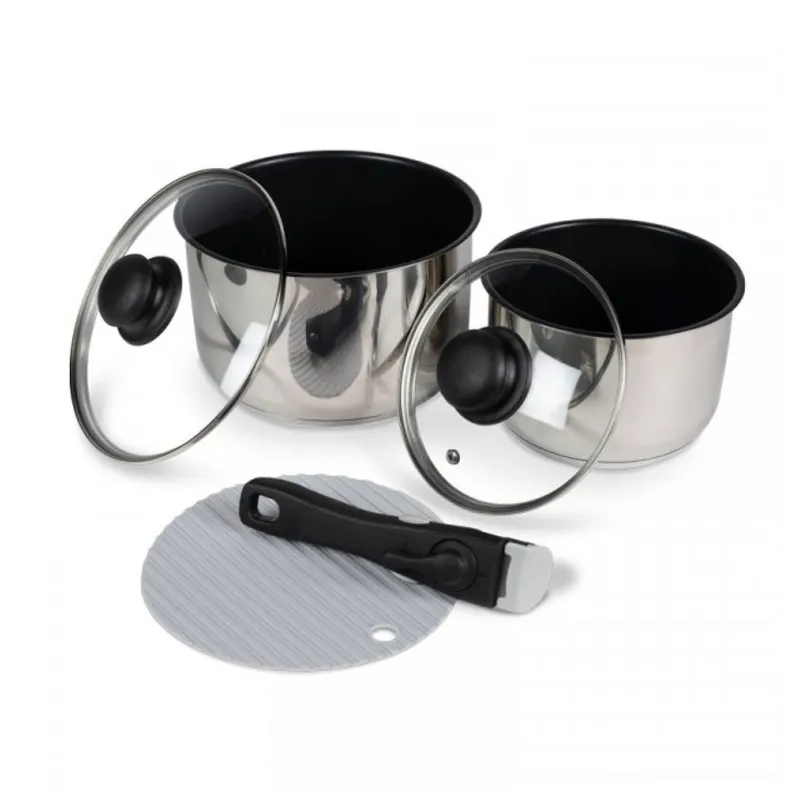 Koopje Kampa Stacker Pannenset RVS