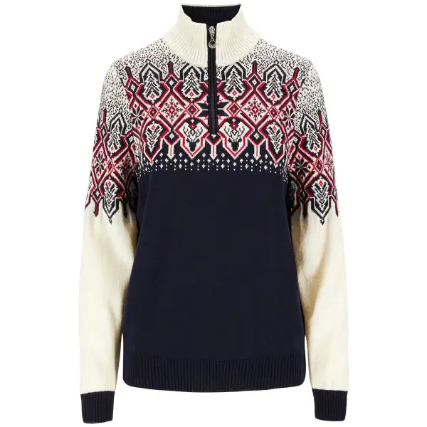 Bestel Nu PulloverDALE OF NORWAYWINTERLAND SWEATER W NAVY OFFWHITE RASPBERRY