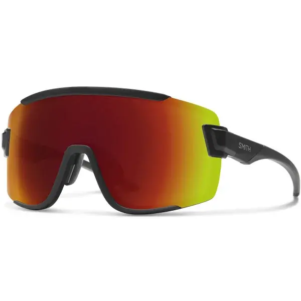 Beste Prijs Sport zonnebrillenSMITHWILDCAT MATTE BLACK CHROMAPOP RED MIRROR