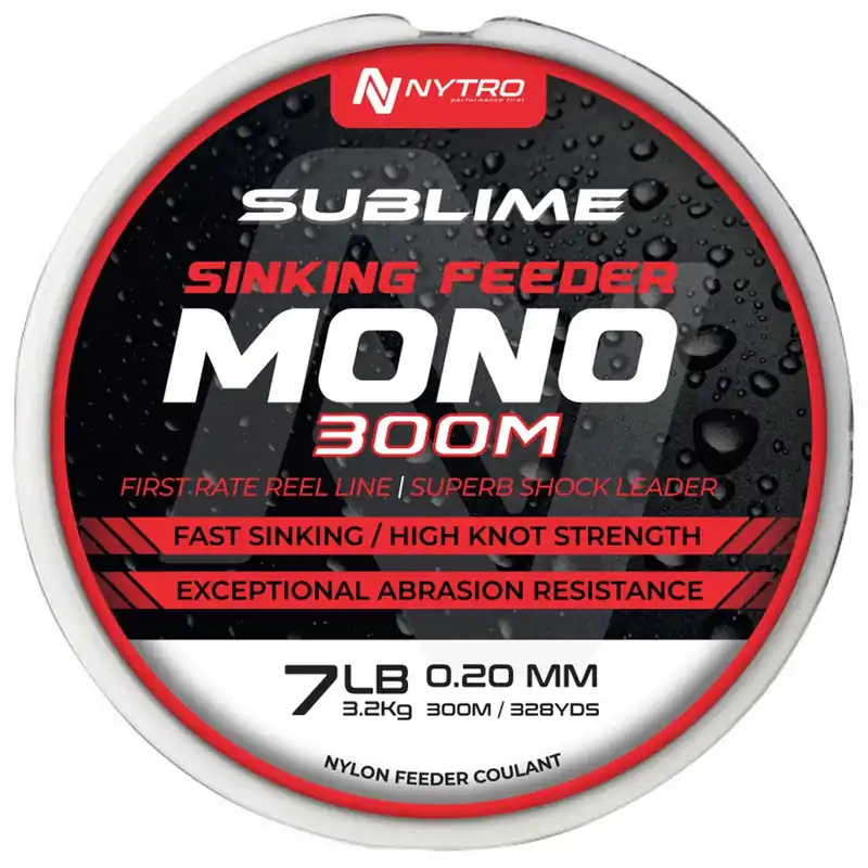 Seizoensaanbieding Nytro Sublime Sink Feeder Mono 0,20 300M
