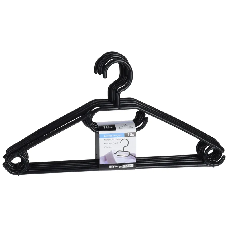 Fabrieksprijs Kleerhanger Set 10 Stuks Zwart
